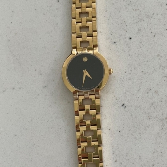 Movado Womens' Museum Goldtone Watch - Picture 4 of 5